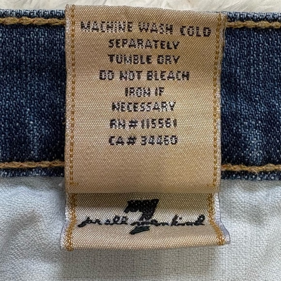 7FAM 7 For All Mankind Bootcut Jeans Midrise 28 - Picture 6 of 14